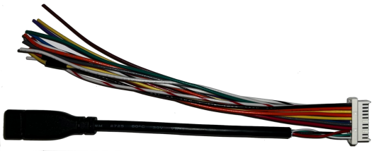 A close-up of a bunch of wires

Description automatically generated
