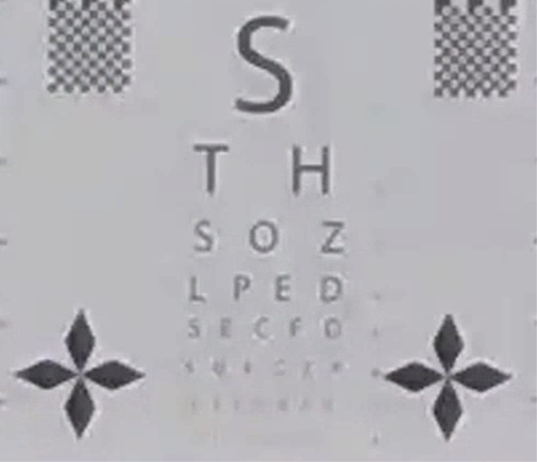 A white square with black letters and symbols

Description automatically generated